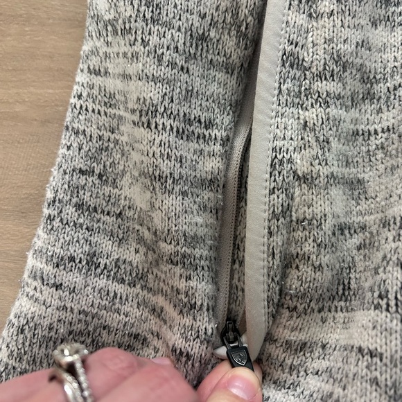 KUHL women’s long zip up fleece lined sweater size small Heather grey - Picture 5 of 6